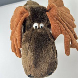 Dakin Chocolate Mousse Plush Vintage Chewie Newgetts Alaska Moose Toy 1983 12"